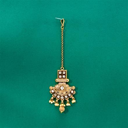 Antique Classic Tikka With Matte Gold Plating