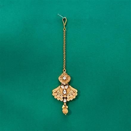 Antique Classic Tikka With Matte Gold Plating