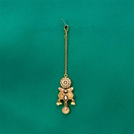 Antique Classic Tikka With Matte Gold Plating