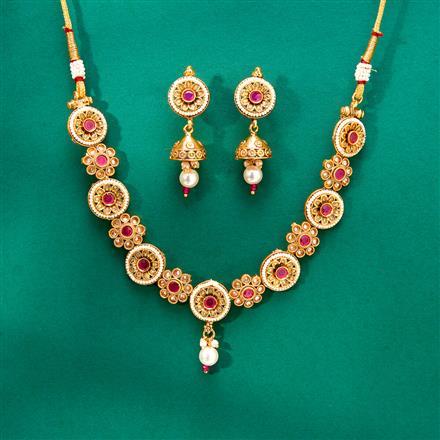 Antique Classic Necklace With Gold Plating