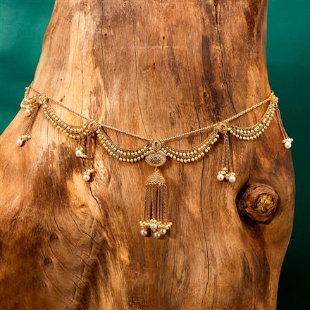 Antique Moti Belt With Gold Plating