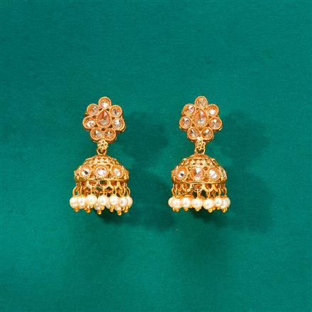 Antique Jhumki With Gold Plating