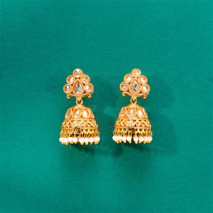 Antique Jhumki With Gold Plating