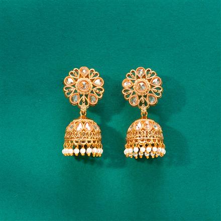 Antique Jhumki With Gold Plating