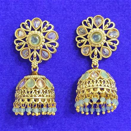 Antique Jhumki With Gold Plating