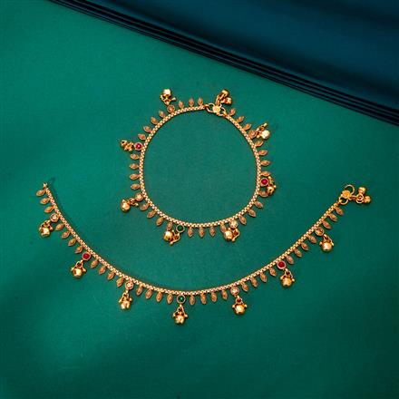 Antique Ghungru Payal With Gold Plating