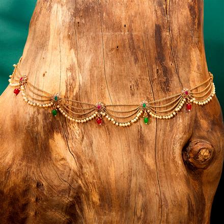 Antique Pearl Belt With Gold Plating