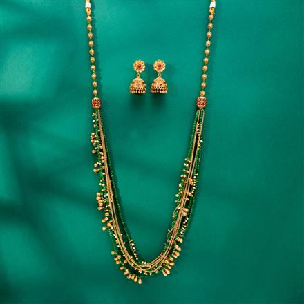 Antique Mala Necklace With Gold Plating