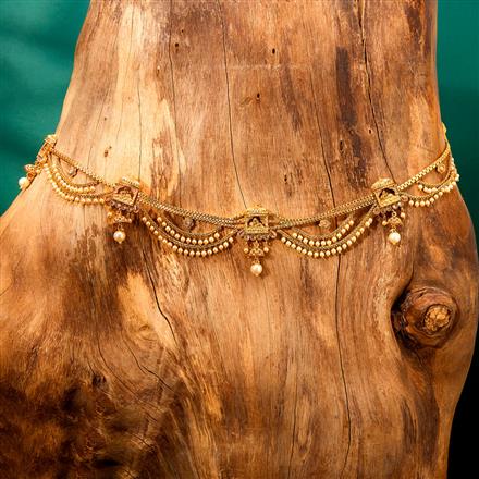 Antique Pearl Belt With Gold Plating