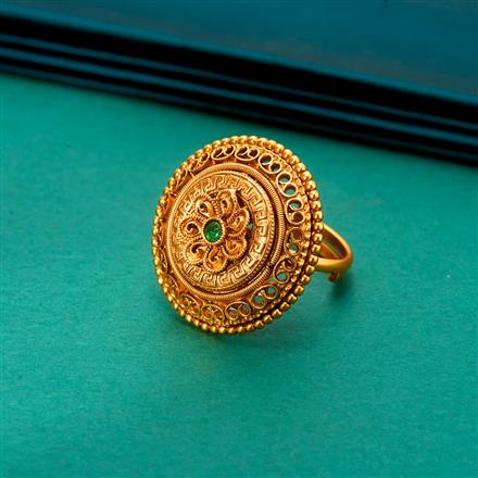 Antique Adjustable Ring With Gold Plating