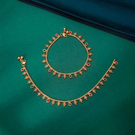 Antique Delicate Payal With Gold Plating