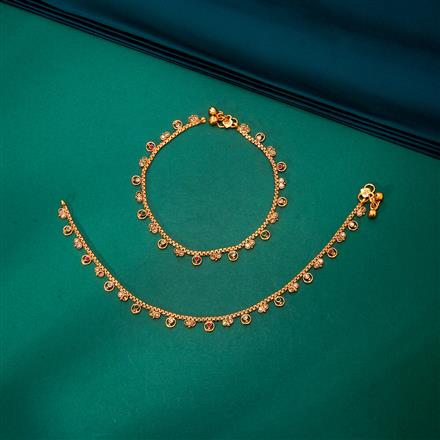 Antique Delicate Payal With Gold Plating