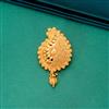 Antique Plain Gold Hair Brooch With Gold Plating