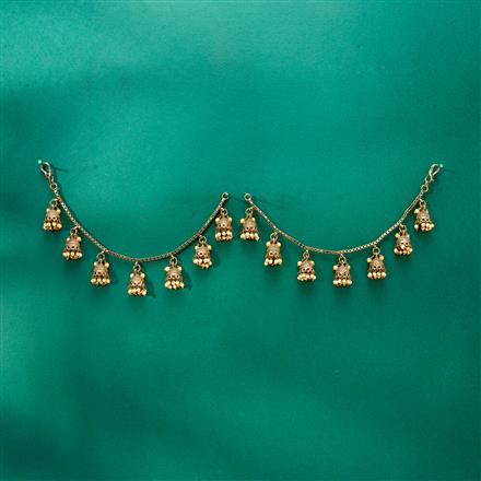 Antique Classic Ear Chain With Mehndi Plating Plating