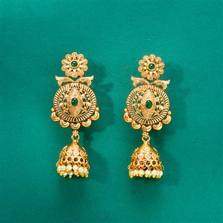 Antique Jhumki With Gold Plating