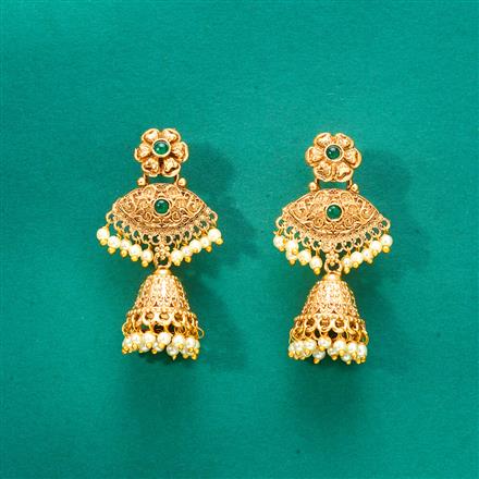 Antique Jhumki With Gold Plating