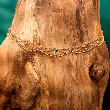 Antique Moti Belt With Gold Plating