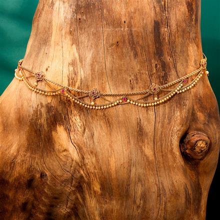 Antique Moti Belt With Gold Plating