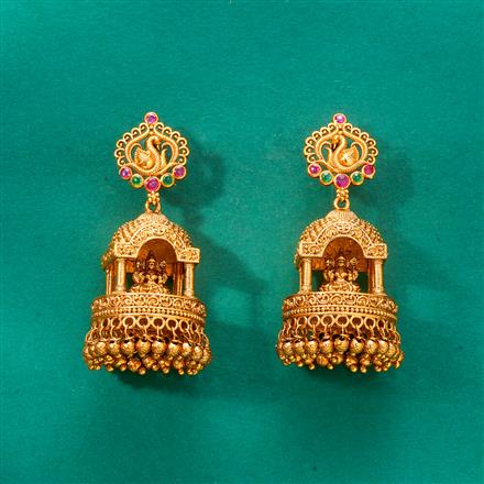 Antique Jhumki With Gold Plating