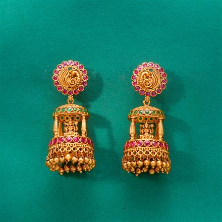 Antique Jhumki With Gold Plating