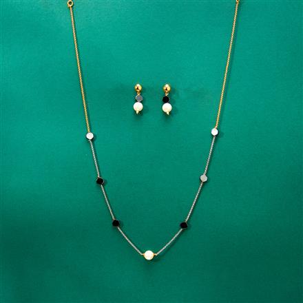 Antiquepearl Mala Necklace With 2 Tone Plating