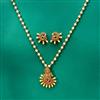 Antique Moti Pendant Set With Gold Plating