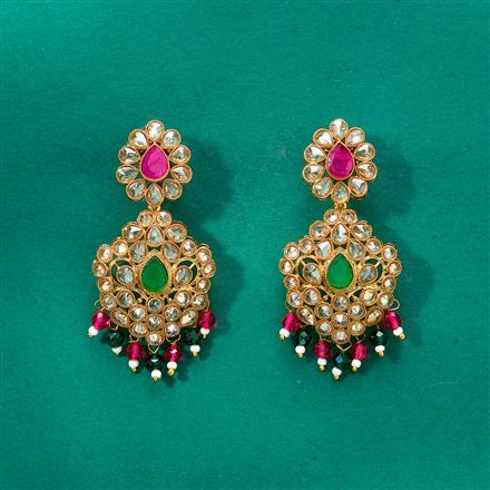 Antique Classic Earring With Mehndi Plating