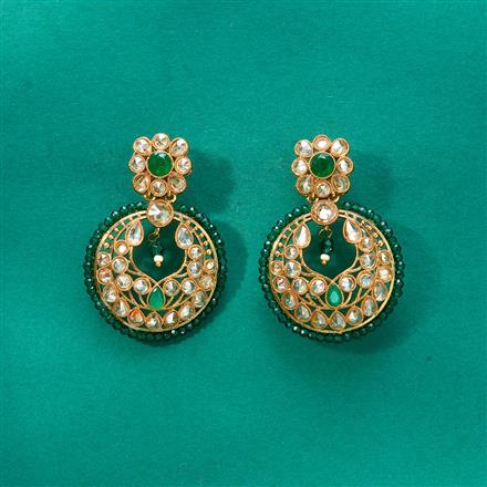 Antique Classic Earring With Mehndi Plating