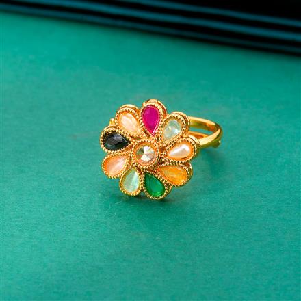 Antique Adjustable Ring With Gold Plating
