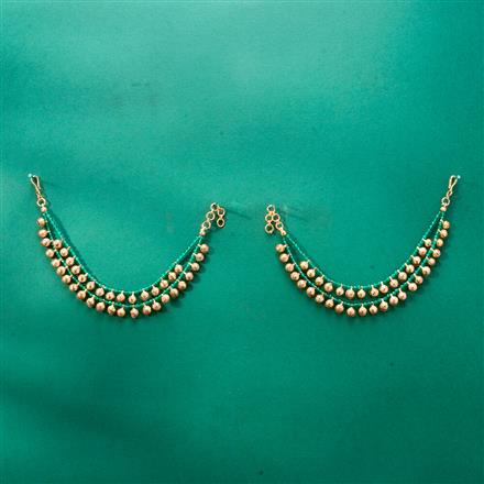 Antique Pearl Ear Chain With Gold Plating