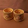 Antique Broad Bangles With Gold Plating