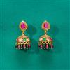 Antique Jhumki With Mehndi Plating