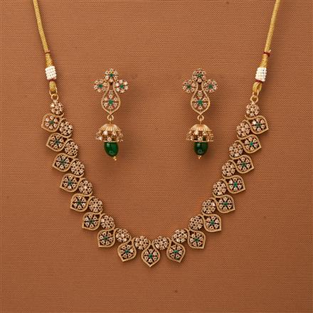 Antique Delicate Necklace With Gold Plating