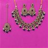Antique Classic Necklace Set With Mehndi Plating