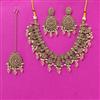 Antique Classic Necklace Set With Mehndi Plating