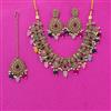 Antique Classic Necklace Set With Mehndi Plating