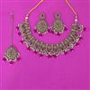 Antique Classic Necklace Set With Mehndi Plating