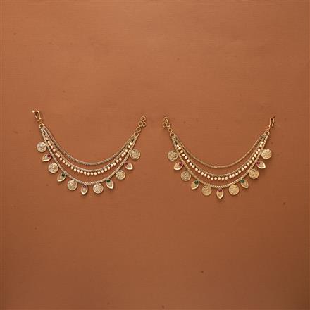 Antique Temple Ear Chain With Gold Plating