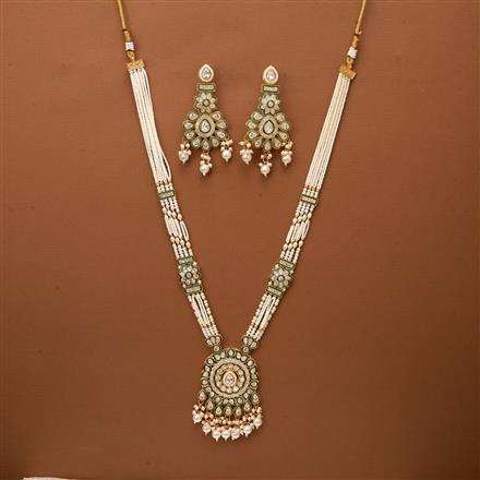 Antique Long Necklace With Gold Plating