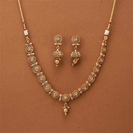 Antique Delicate Necklace With Gold Plating