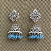Antique Jhumki With Mehndi Plating