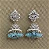 Antique Jhumki With Mehndi Plating