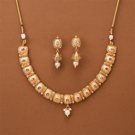Antique Classic Necklace With Gold Plating