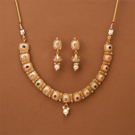 Antique Classic Necklace With Gold Plating