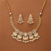 Antique Meenakari Necklace With Matte Gold Plating