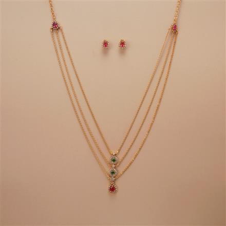 Antique Delicate Pendant Set With Gold Plating