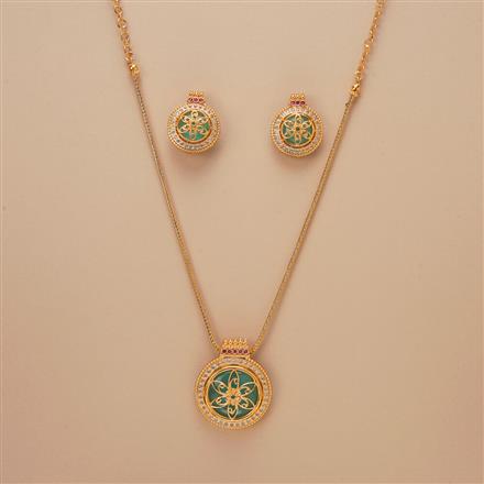 Antique Classic Pendant Set With Gold Plating