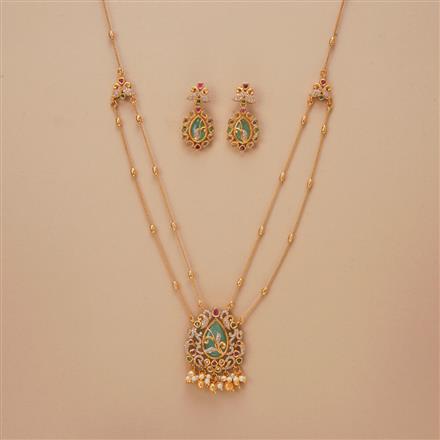 Antique Classic Pendant Set With Gold Plating