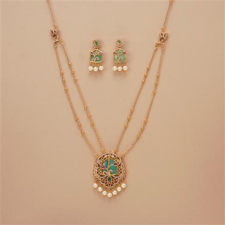 Antique Classic Pendant Set With Gold Plating