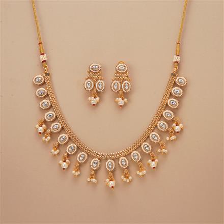 Antique Classic Necklace Set With Gold Plating